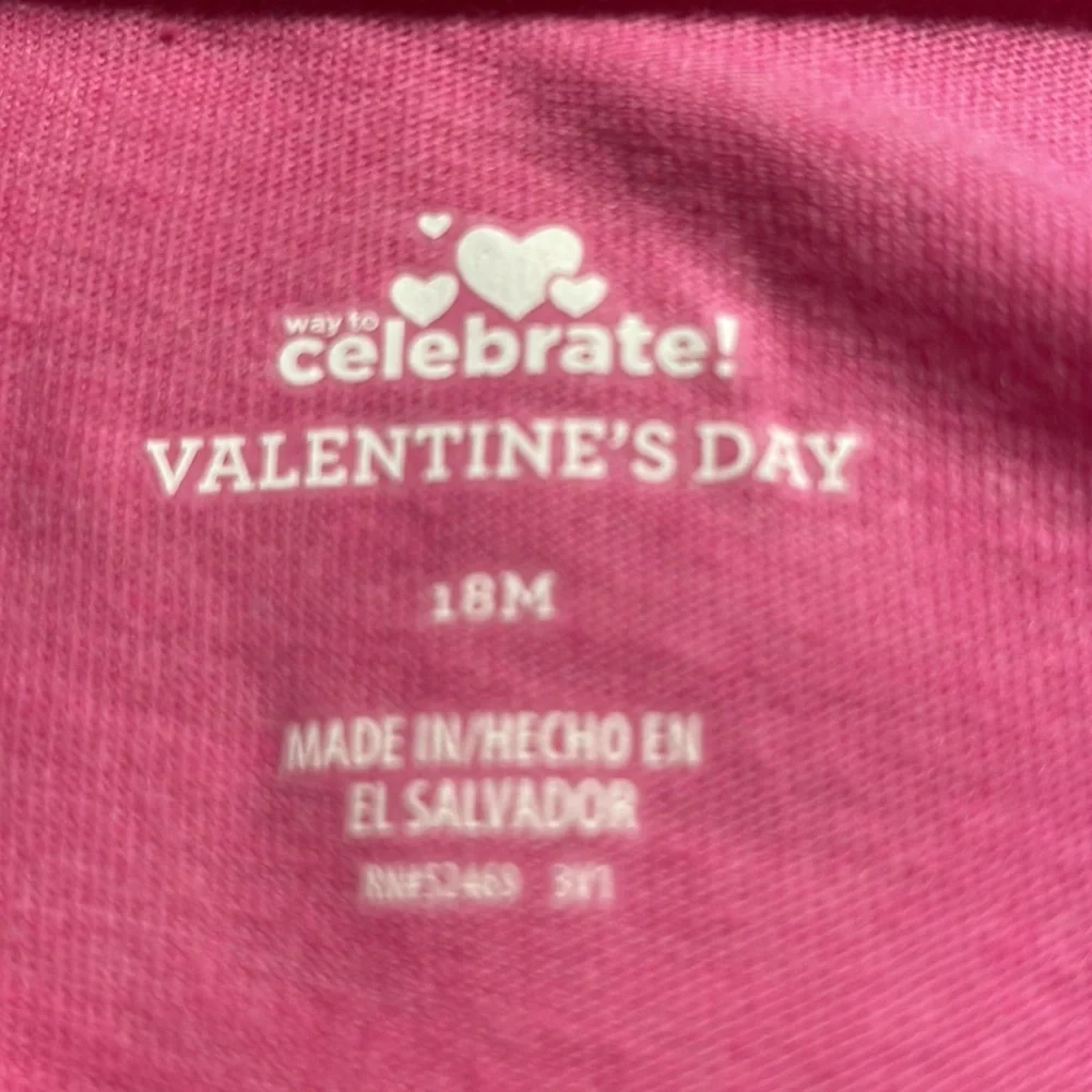Valentine’s Day “Team Daddy” 3 Piece Outfit Size 18 Months - Picture 15 of 16